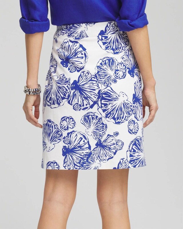 Brigitte Seashell Motif Pull-On Skort - image 3